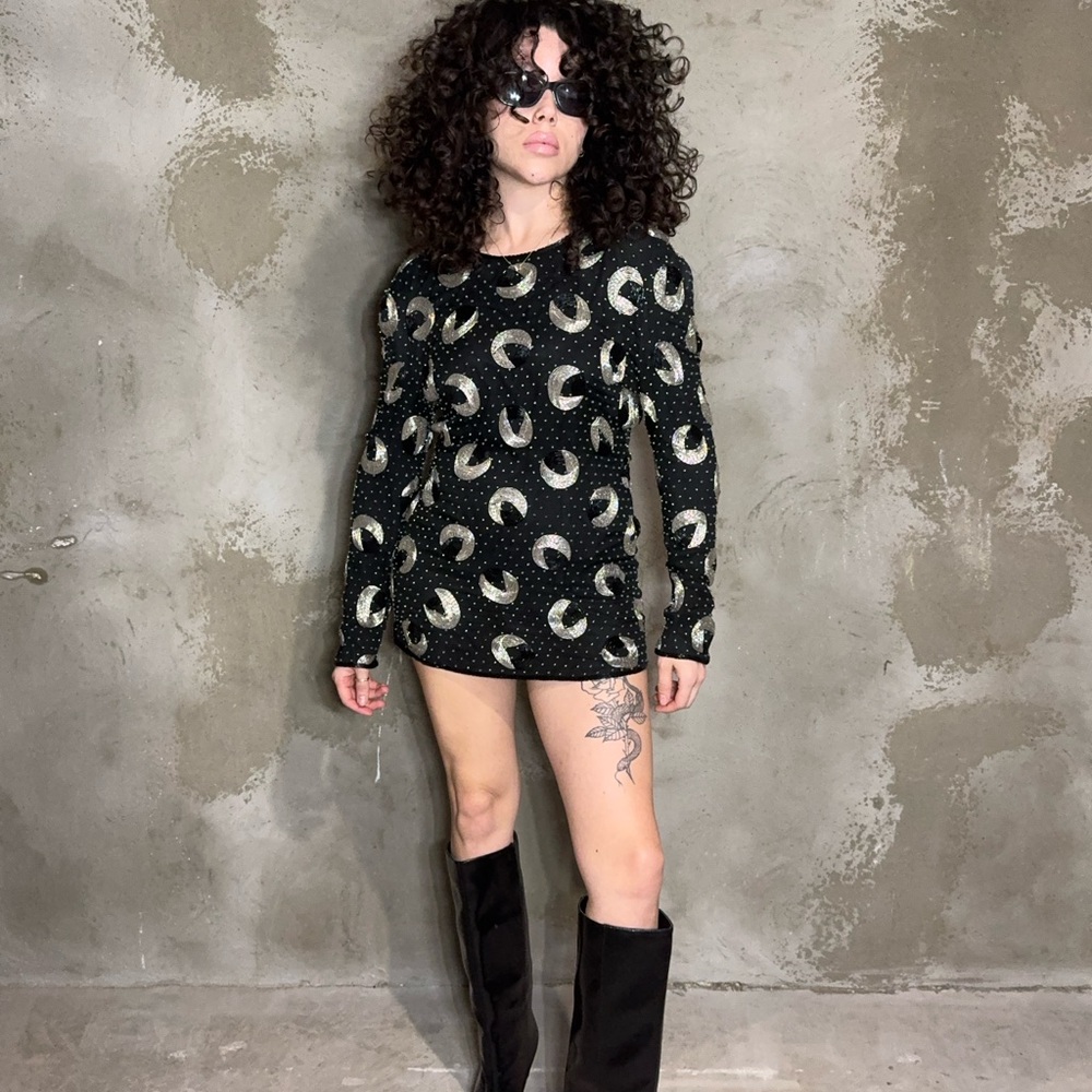 Black 80’s Mini Dress